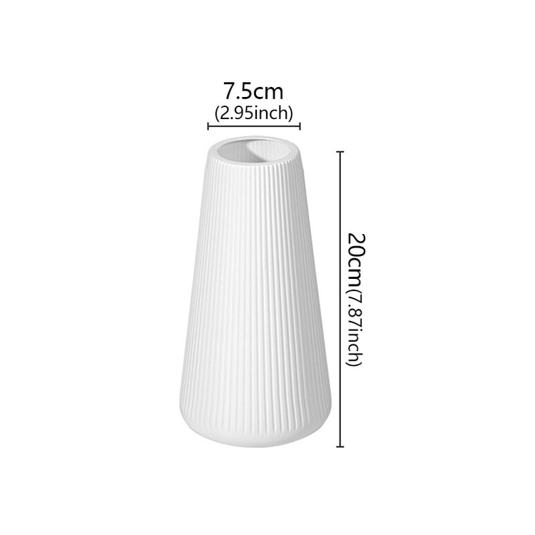 Durable Plastic Flower Vase, Elegant Nordic Vase Ornaments, Home Living Room Decoration, Creative Flower Art