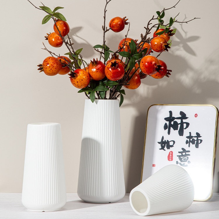 Durable Plastic Flower Vase, Elegant Nordic Vase Ornaments, Home Living Room Decoration, Creative Flower Art