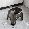 Premium Transparent Acrylic Stool Bathroom Shower Seat Modern Non-Slip Low Stool for Home Living