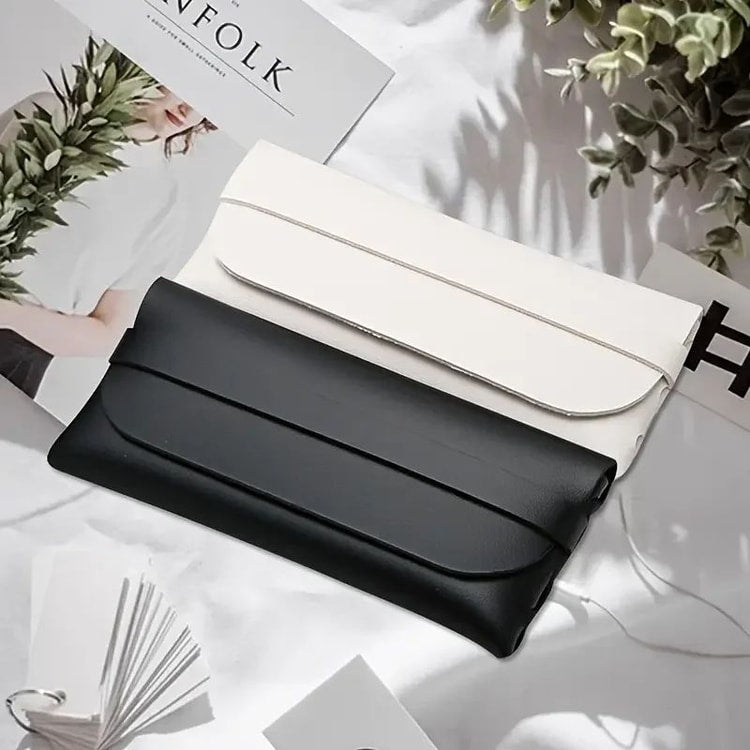 Premium Leather Glasses Case – Stylish Leather Glasses Case for Travel & Daily Protection