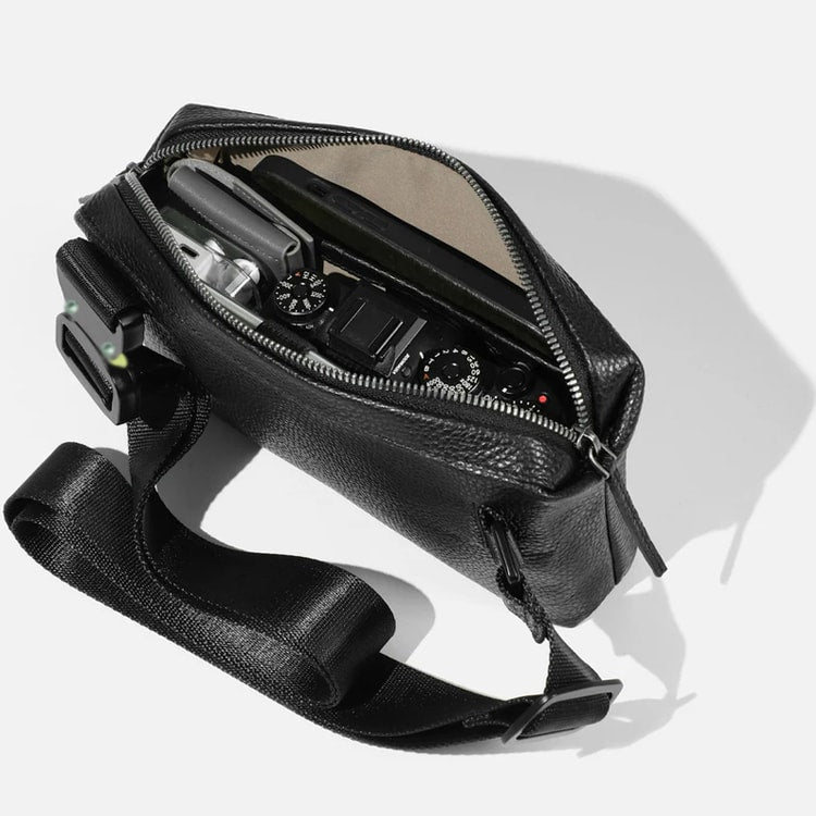 Essential Leather Sling Bag for Men Premium Mens Crossbody Bag for Everyday Carry