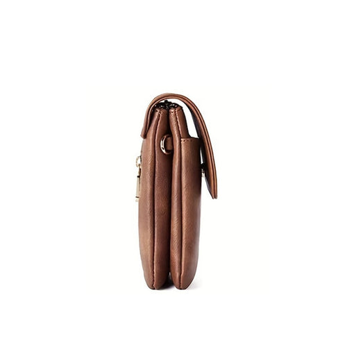Elegant PU Leather Phone Crossbody Bag for Women Small Crossbody Purse
