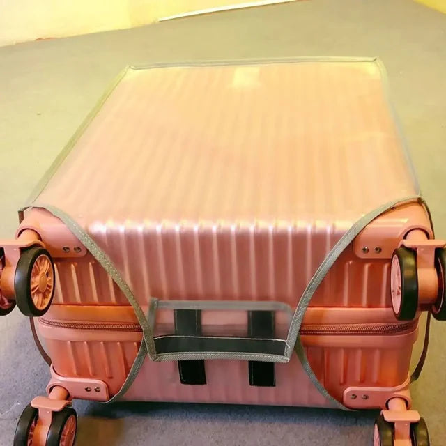 Transparent Travel Luggage Cover – Waterproof Dustproof PVC Suitcase Protector