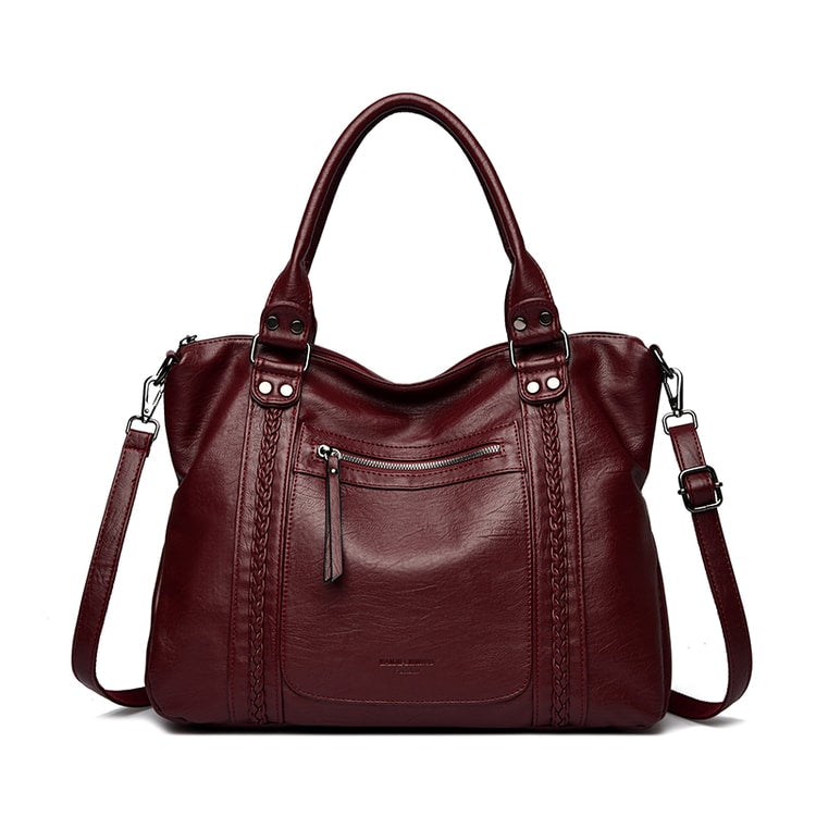 Luxury Genuine Brand Soft Leather Shoulder Crossbody Bags, Women Bags Designer Tote Messenger Bag