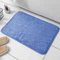 Memory Foam Mat, Embossed Velvet Carpet, Bathroom Living Room Non-Slip, Cobblestone Floor, Home Decor