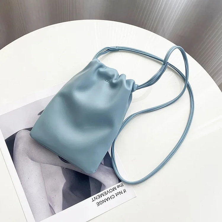 Luxury Women's Handbags Female Leather Shoulder Bag, Large Capacity Crossbody, Solid Flap, Portable Phone Purse