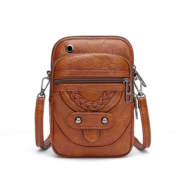 Womens Crossbody Bag PU Leather Small Shoulder Phone Crossbody Purse