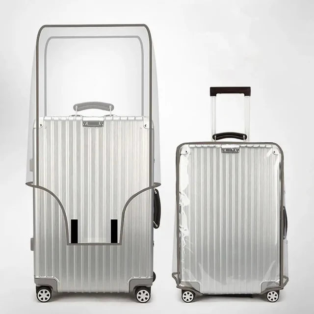 Transparent Travel Luggage Cover – Waterproof Dustproof PVC Suitcase Protector