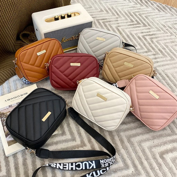 Fashion Womens Small Crossbody Bag PU Leather Messenger Bags Luxury Designer Summer Travel Handbag for Female
