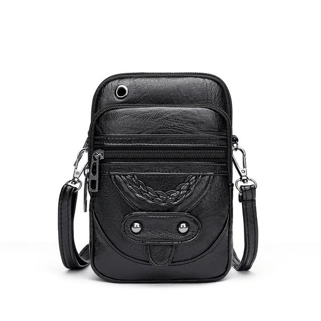 Womens Crossbody Bag PU Leather Small Shoulder Phone Crossbody Purse