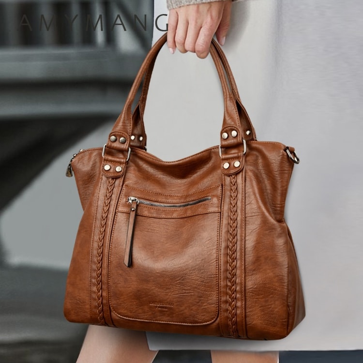 Luxury Genuine Brand Soft Leather Shoulder Crossbody Bags, Women Bags Designer Tote Messenger Bag